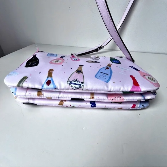 New kate spade New York Dawn Champagne Pink Crossbody Bag Purse - Picture 5 of 13